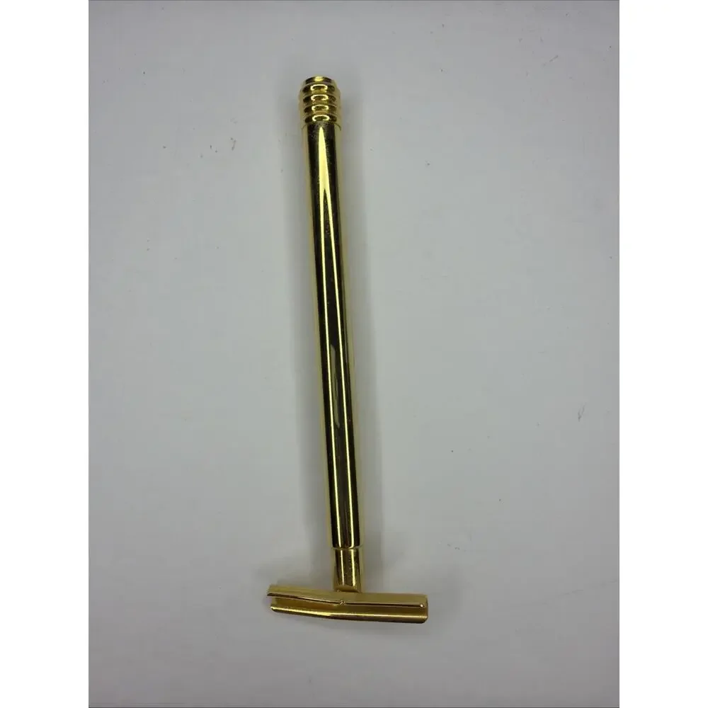 Aramis Vintage Brass Precision Razor With Original Box Gold Tone Retro Gift